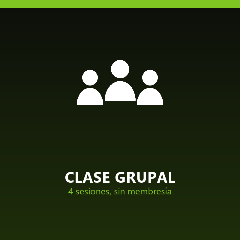 [ACAD-CG4] Clase grupal sin membresía (4 sesiones)