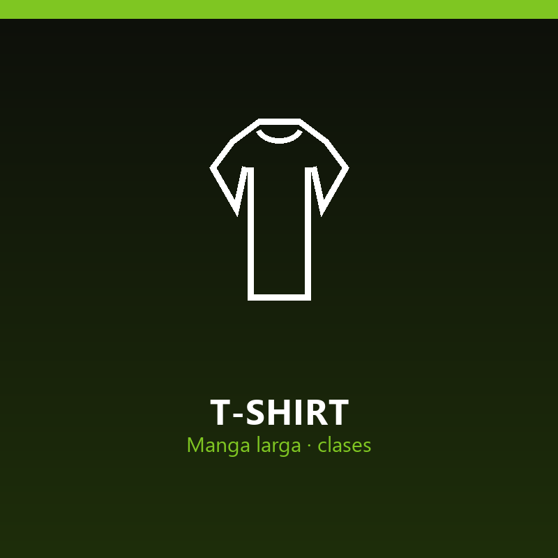 [TIENDA-TML] T-shirt manga larga (clases)